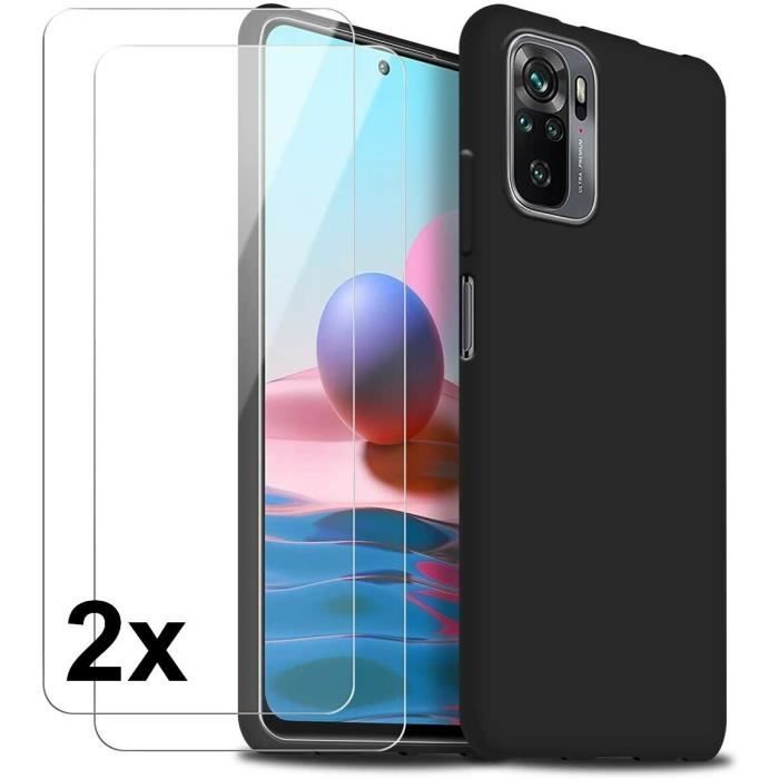 Coque Xiaomi Poco M4 Pro 5G + 2 Protections Écran Verre Trempé - Housse TPU Silicone Transparente