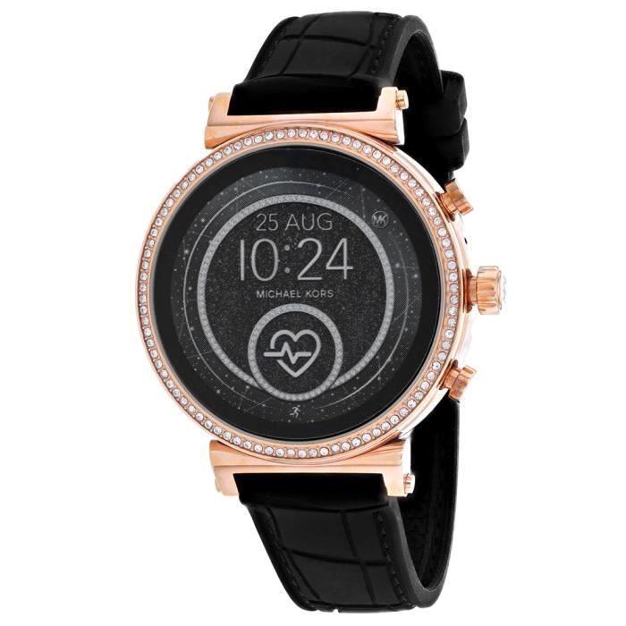Michael Kors Women s Smart Watch Black Watch MKT5069 Achat vente montre Femme Adulte Cdiscount
