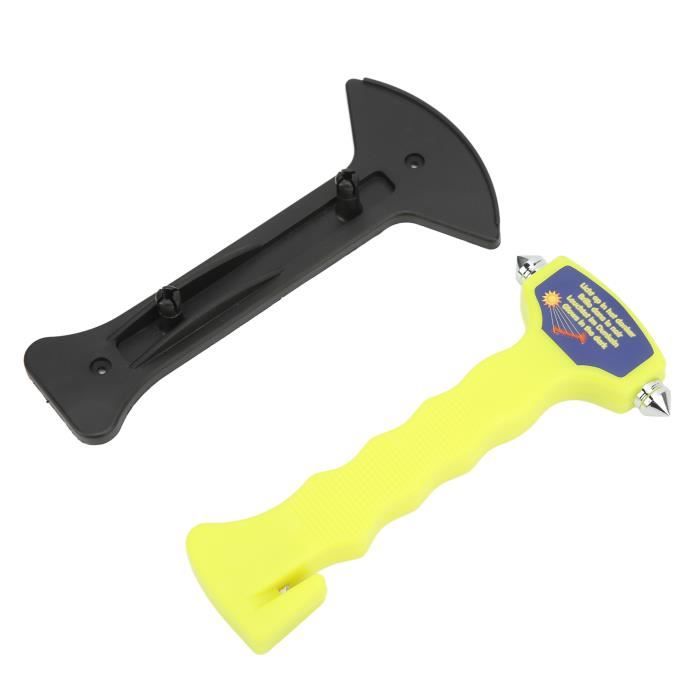 Luxtude Lot de 2 brise-vitres et coupe-ceinture de sécurité, marteau de