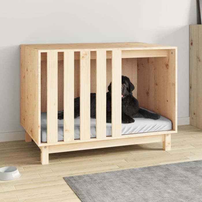 Meilleurs prix pour Niche pour chien 90x60x67 cm Bois de pin massif Mothinessto LY2803
