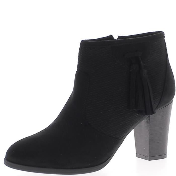 bottines basses noires femme