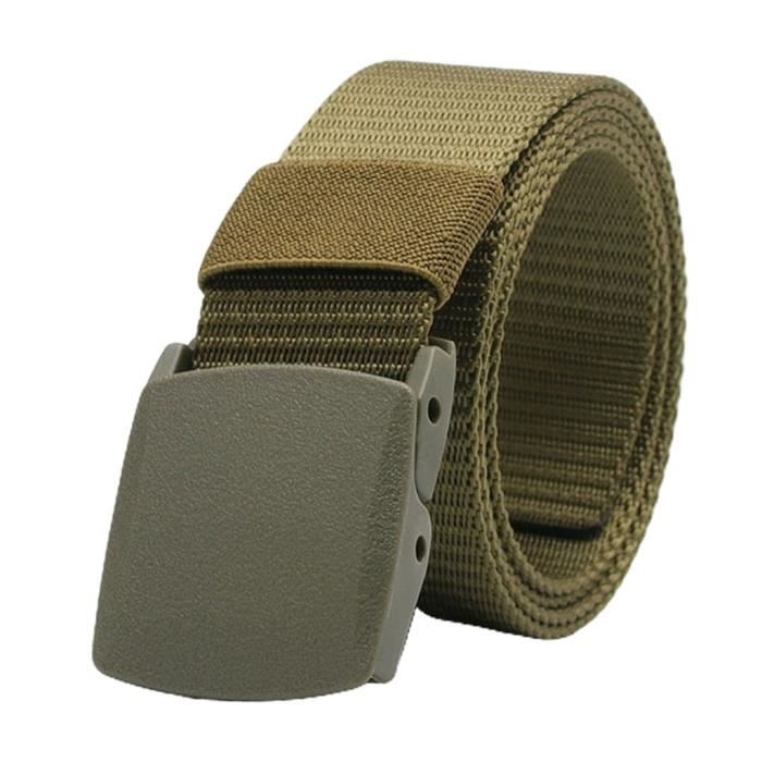 Ceinture en Nylon Durable avec Boucle Coulissante Respirant pour L exterieur Bleu fonce Cdiscount Pret a Porter