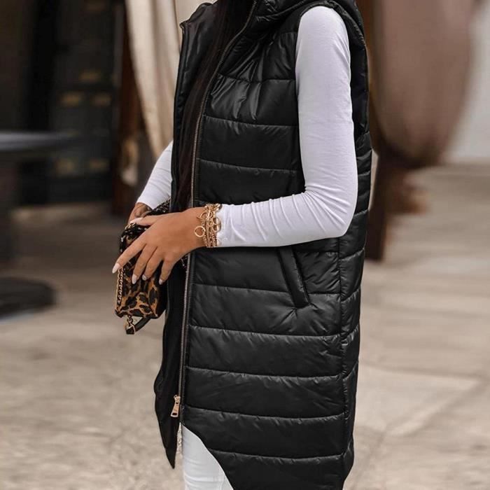 Veste mi longue a capuche femme online