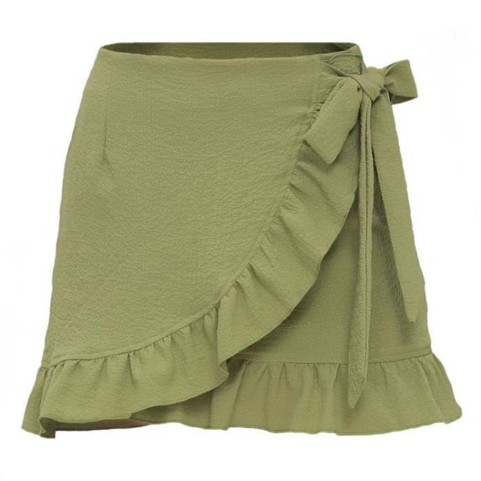 Jupe Per Una Taille 16 – Verte à Fleurs – Viscose – Ligne A – Midi – Neuve