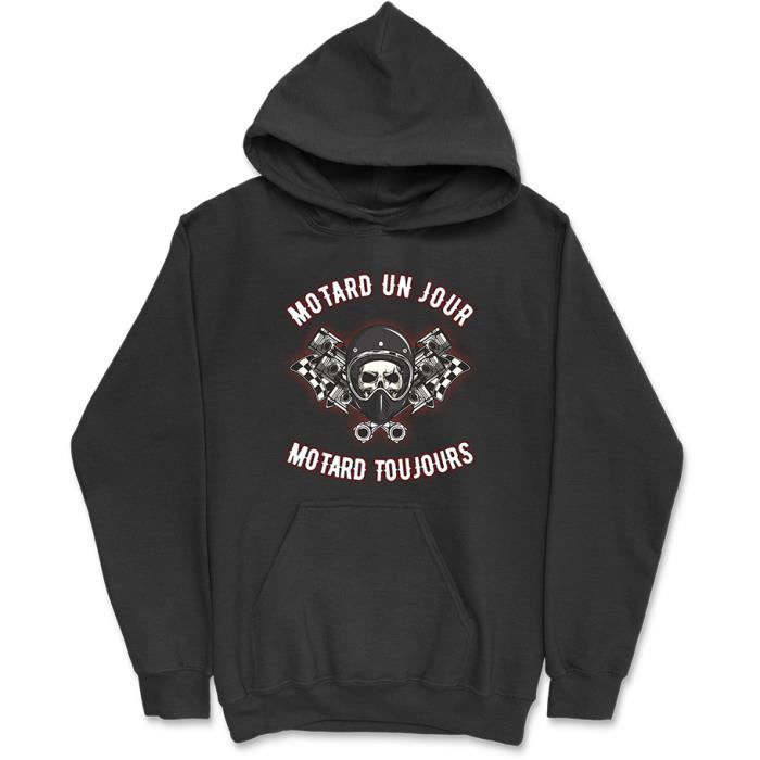 Sweat À Capuche Pour Homme Rusty Skulls Biker Motorcycle Chopper