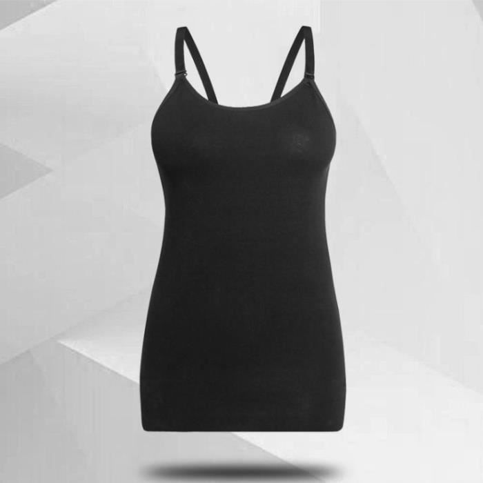 Lot de 3 Caraco Débardeur Femme Coton Cami Camisole Basique Gilet Sport