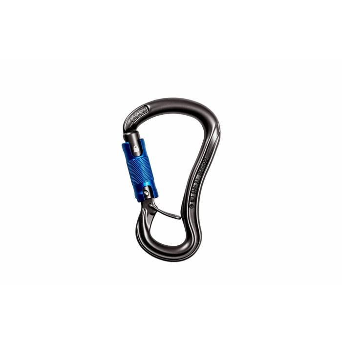 20 Mousquetons Plastique D-ring - Noir, Verrouillage, Pour Randonnée, Camping, Porte-clés, Outdoor