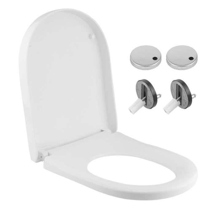 2 pièces réversible pour accessoire de salle de bain wc Housse de siège de toilettes et Housse dabattant WC 