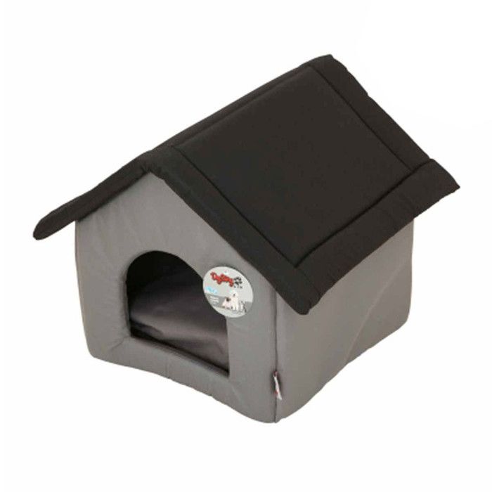 Comparer les prix de Niche Pour Chien "bicolore" 47cm Noir - Paris Prix