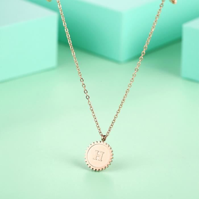 1 Pc Anglais Lettre Collier Creatif Charmant Engrenage En Forme De Titane Acier Elegant Pendentif Pour Les Sautoir Collier Achat Vente Sautoir Et Collier 1 Pc Anglais Lettre Collier Acier Rose Black Week