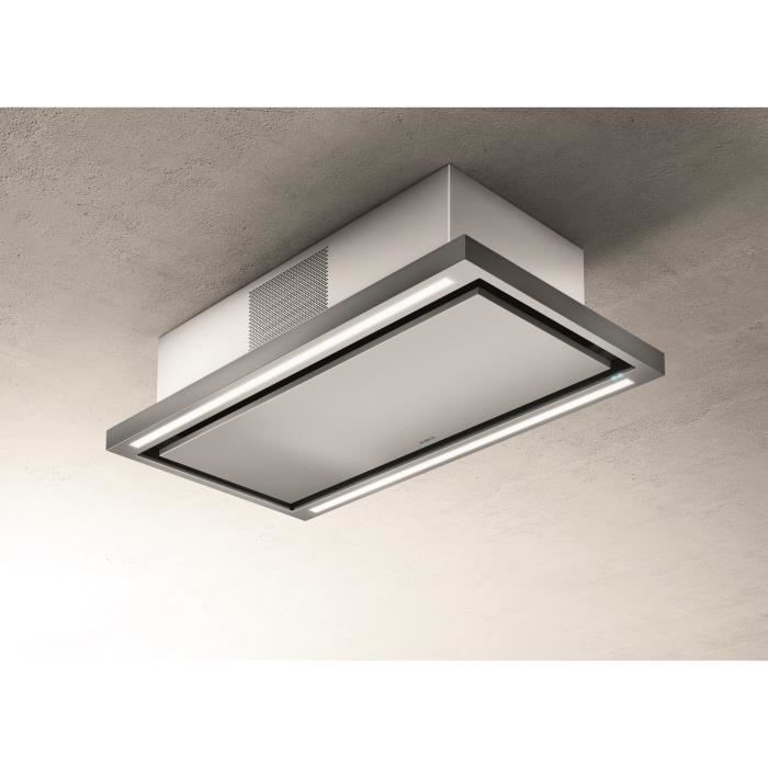 Hotte de plafond ELICA Cloud seven IX / F / 90 PRF0141953 - L 90 cm - Inox - Recyclage - 760 m³ air / h max - 3 vitesses