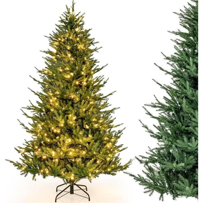 Sapin De Noël Artificiel Lumineux - RELAX4LIFE- 180CM - 8 Modes D'Eclairage - 280 Lumières LED