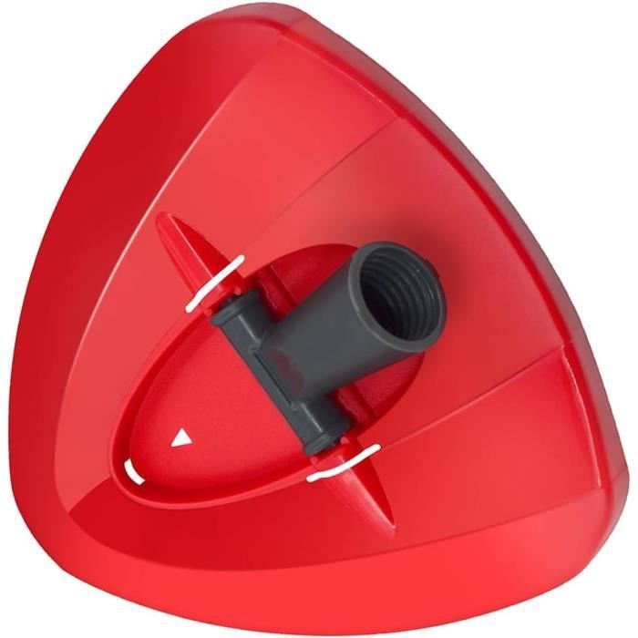 Hezane Base Rotative + Brosse Triangulaire De Rechange Pour Turbo Mop Vileda - Tête De Nettoyage Compatible EasyWring Spin Mop