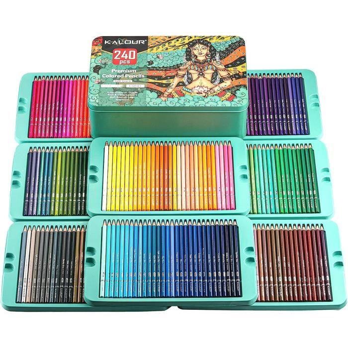 EiDevo Crayons de Couleur, 240 Crayon de Couleurs de Dessin Set, Crayon de Couleurs  Adulte, Dessin, Esquisse, Coloration, Pour A244 - Cdiscount Beaux-Arts et  Loisirs créatifs