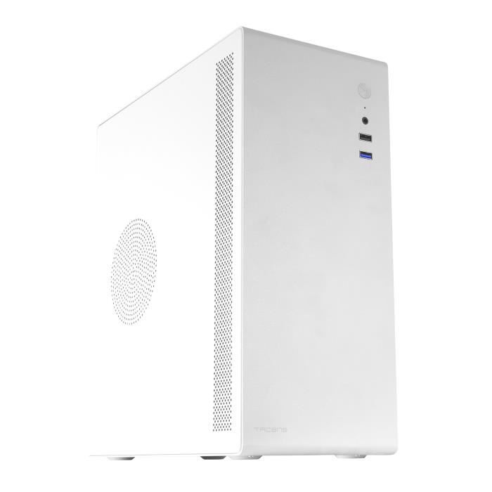 Boîtier mini-tour - NOVAX - Blanc - Ventilateur intégré - USB 3.0 - MicroATX/Mini-ITX