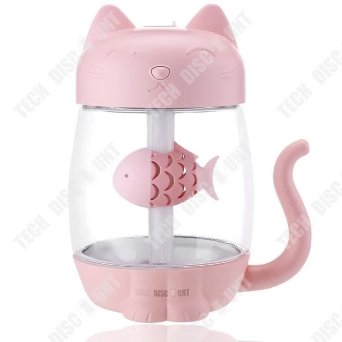 Humidificateur à Brouillard Froid Pour Animaux - 160ml Ultra Silencieux Avec Lumière LED