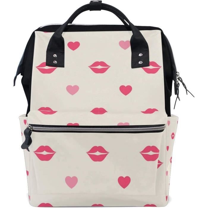 Mini Sac à Dos Victoria's Secret - Rose Irisé Arc-en-ciel Cœur - Neuf Avec étiquettes