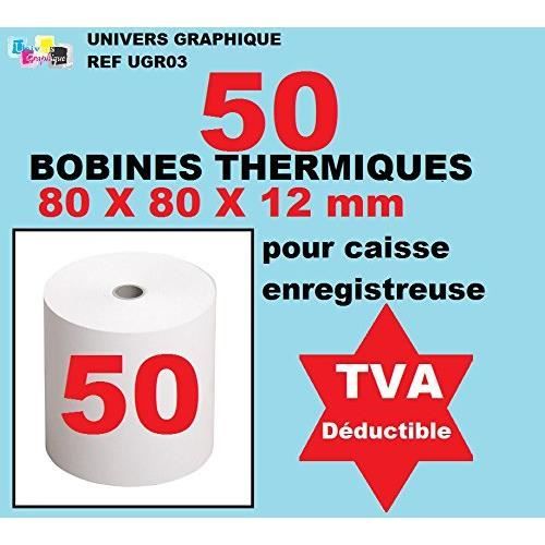 Rouleau imprimante thermique (80x80cm) - Solution Caisse