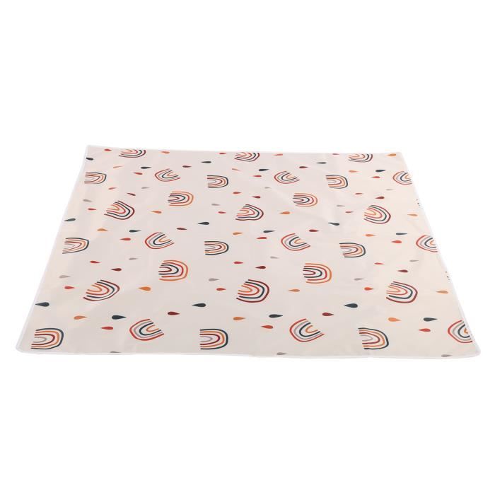 Tapis De Sol Pour Chaise Haute Bébé 110x110cm - Protège-Sol Imperméable Et Antidérapant, Idéal Pour Repas Et Jeux