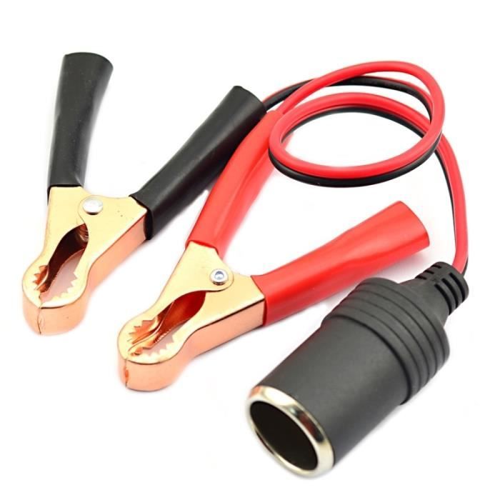 Câble de démarrage,Connecteur de Clip de batterie rouge et noir, pinces de  câble de cavalier d'urgence pour accessoires universels - Cdiscount Auto