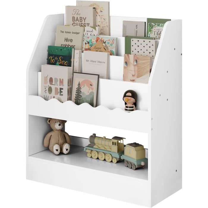 Bibliothèque Enfants HAVLOTII - Étagère Livres Et Rangement Jouets Pour Chambre Bébé