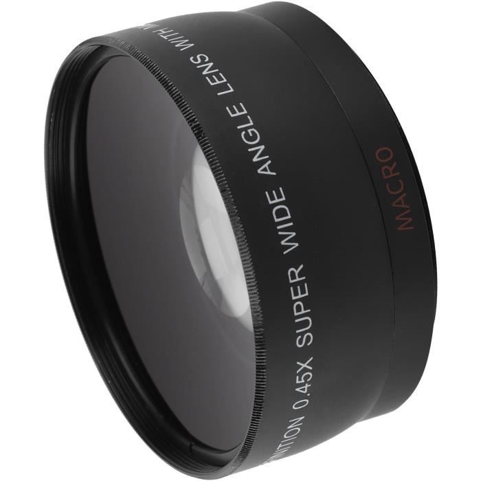 Filtre Objectif Grand Angle 0.45x Ultra Fin 62mm - Compatible Appareils Photo Reflex Nikon Et Caméscopes - 8
