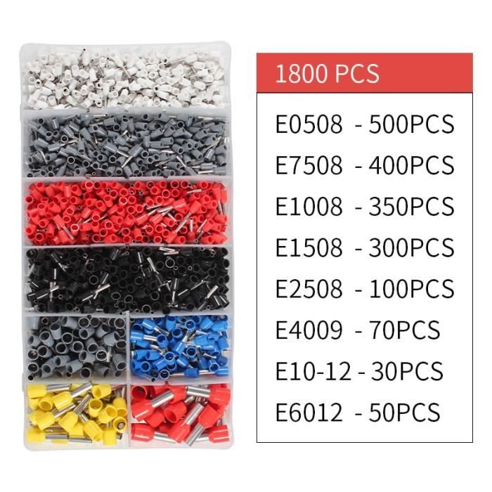 50 Connecteurs à Sertir 2.8mm Pour Câbles 1,5-2,5 Mm² (14-16 AWG) - Lot De Cosse électrique