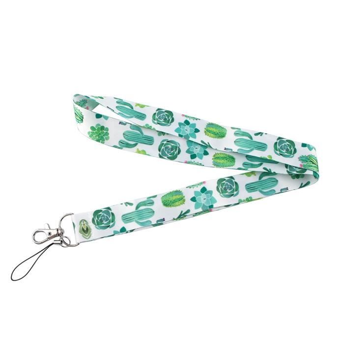 Porte-carte Transparent Avec Lanière Motif Fruits - Protection Carte ID, Badge, étudiant, Enseignant, Personnel