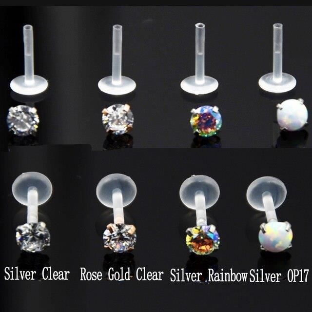 12 Piercings De Nez En Acier Chirurgical - Zircon 3 Mm - Studs, Anneaux L Et S - Pour Septum & Narine - Style Délicat & Hypoallergénique