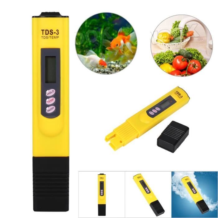 PH-mètre Numérique Professionnel 0.00-14.00 - Pour Aquariums, Piscines, Eau Potable, Hydroponie, Avec étui Et Solutions Tampon