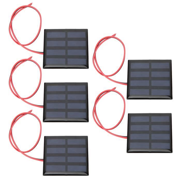 Mini Panneaux Solaires Bricolage Lot De 3 Mini Panneaux Solaires 6V 1W - Polysilicium Avec Câbles 30cm - DIY énergie Solaire Pour Projets éducatifs Panneau 6v 1w Polysilicium
