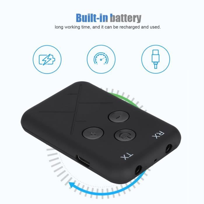 Enceinte Sans Fil Nedis Emetteur Bluetooth BTTR400BK Noir