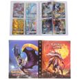 Pokémon Carte Album, Pokémon classeur pour Cartes Album Porte Cartes Pokemon Album Capacité de 240 Cartes GX EX boîte (Sun and Mood)-1