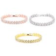 3 pièces bracelets en cristal mode Bling strass cadeau femmes bijoux pour Banquet mascarade balle danse fête   MONTRE BRACELET-1