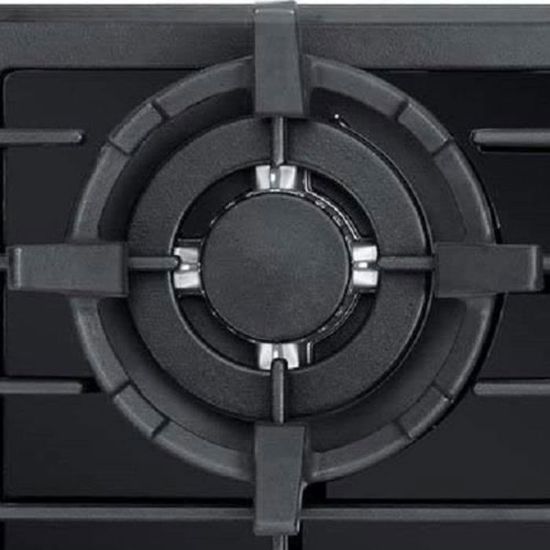 Kaiser KCG 6394 Turbo, plaque de cuisson au gaz 60 cm, verre noir
