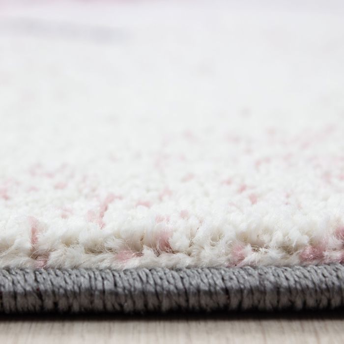 Tapis Chambre Enfant MOYO Réversible Arc-en-Ciel 150x80 Cm - Fil 100% Recyclé, Doux Et Lavable