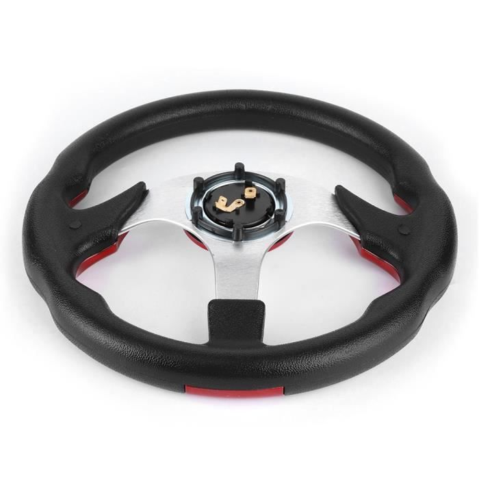 Volant Sport Carbon 13 Pouces - Volant Racing Universel Avec Boutons Corne