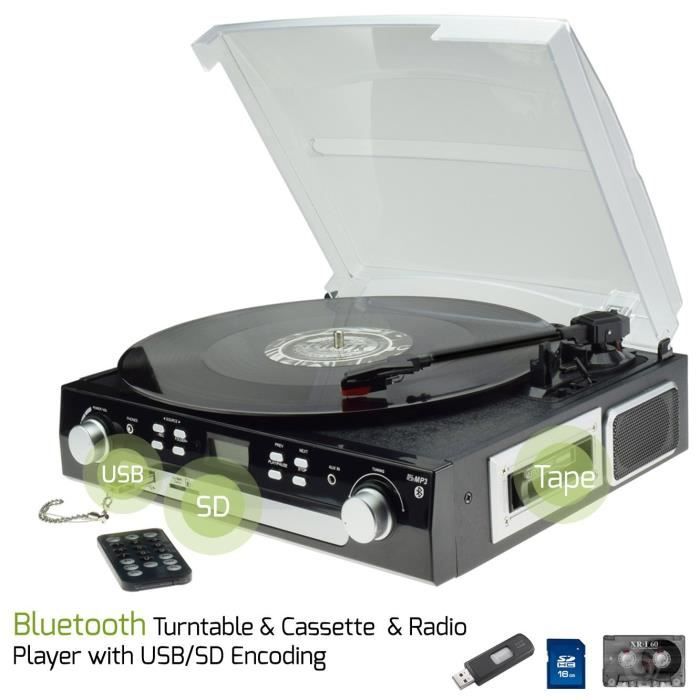 Digitnow! Bluetooth Vinyl Record Player Platine tournante