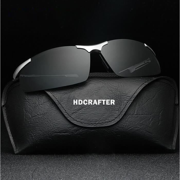 Lunettes De Soleil Polarisées Sport Pour Homme - UV400, Monture Alu-magnésium - Neuves