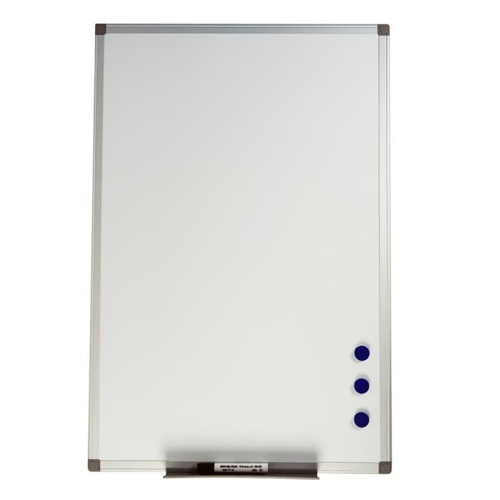 Mini Tableau Blanc Magnétique 35x25cm - Avec Marqueur Et Aimants | Effaçable à Sec, Cadre Aluminium, Idéal Pour Notes Et Planning