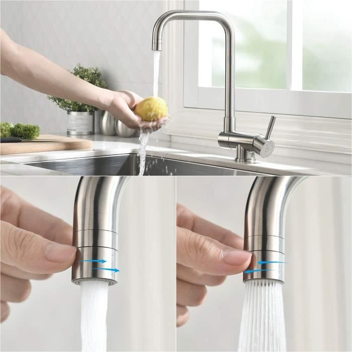 Mitigeur Cuisine Rabattable, Robinet Cuisine Rabattable Avec 4 Jets Modes,robinet Cuisine Pliable Pour Fenêtre,Mitigeur Evier Cuisine En Acier Inoxydable 304 Brossé Mitigeur Cuisine Rabattable, Robinet Cuisine Rabattable Avec 4 Jets Modes,robinet Cuisine Pliable Pour Fenêtre,Mitigeur Evier Cuisine En Acier Inoxydable 304 Brossé