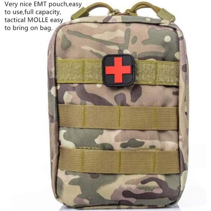 Pochette Premiers Soins ETOPAR – IFAK Tactique, Compatible MOLLE, Pour Randonnée Et Camping