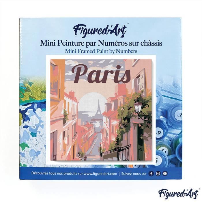Mini peinture par numéros 20x20cm Figured'Art - Bozar Passion