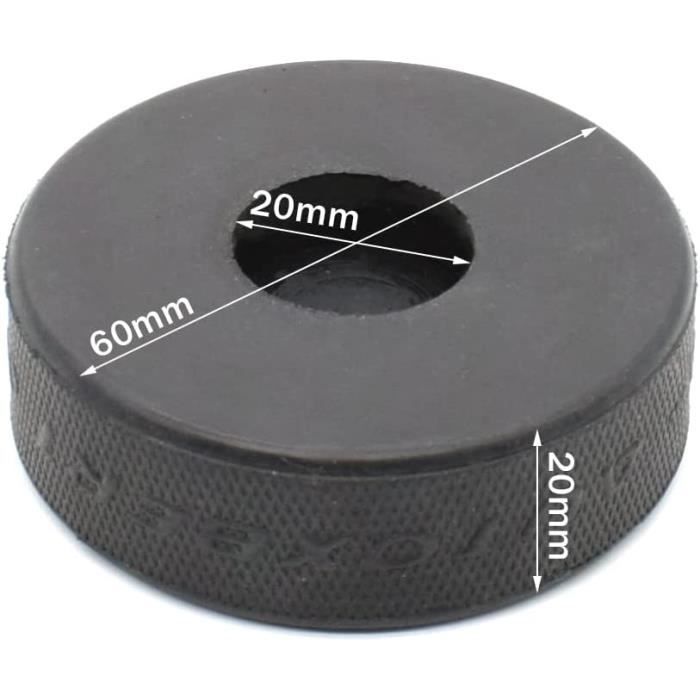 Coussinet De Protection En Caoutchouc Pour Cric GLEAVI - Adaptateur Pour Levage De Voiture, 6.5x6.5x4 Cm, Noir