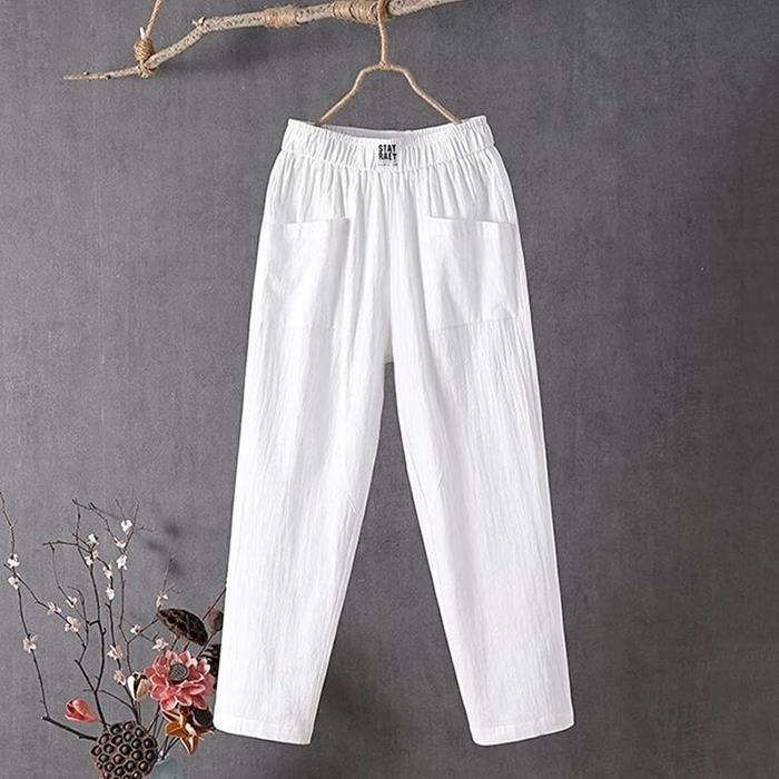 Pantalon fluide best sale coupe droite femme