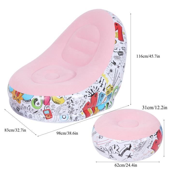 Canapé Gonflable Lit Gonflable Portatif Extérieur Canapé-lit De