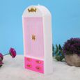 HURRISE Armoire Placard d'armoire de rangement en plastique pour meubles de poupées accessoire de maison de poupée-3
