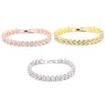 3 pièces bracelets en cristal mode Bling strass cadeau femmes bijoux pour Banquet mascarade balle danse fête   MONTRE BRACELET-3