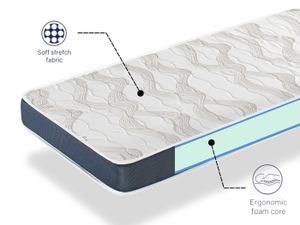 Matelas Berceau MiaSuite 60x120 Cm, Waterfoam, 14 Cm D'épaisseur, Anti-acarien, Hypoallergénique