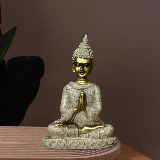 Statue deco,Décoration sculpturale d'intérieur de statue de Bouddha,ornement  thaïlandais,pour bureau et maison - Type Tathagata - Cdiscount Maison